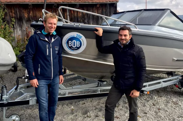 Доминик Энтцмингер из Boat Solutions и Маурицио Закетти, член жюри от Италии  - фото