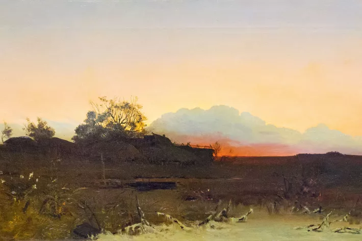 Архип Куинджи «Вечер». 1870-е гг. Холст, масло. Участник: антикварный салон «Империя» - фото
