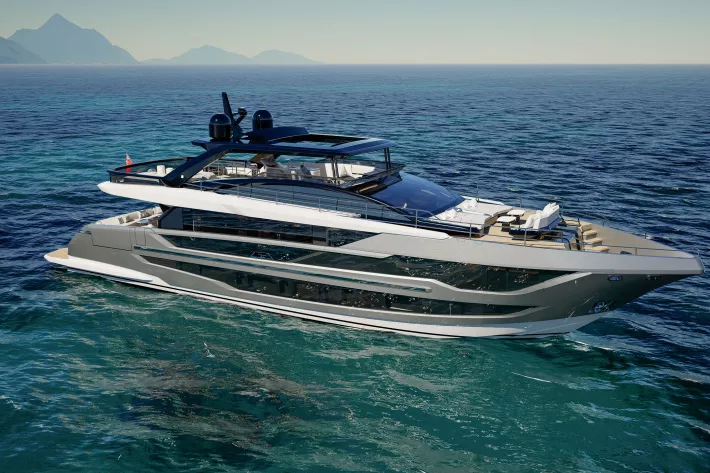Среди множества анонсированных на бот-шоу в Каннах проектов — Pearl 100 Hybrid. Модель с  гибридной двигательной установкой в стандартной комплектации   - фото