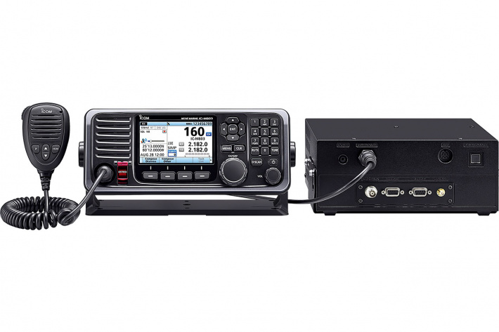 Специализированный морской трансивер Icom IC-M803 с выносным пультом управления и тангентой - фото