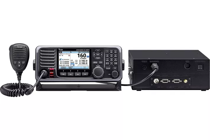 Специализированный морской трансивер Icom IC-M803 с выносным пультом управления и тангентой - фото
