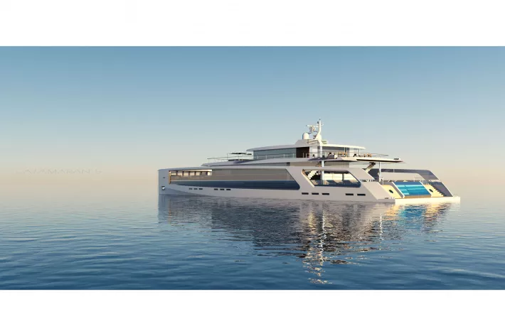 Catamaran 5: роскошь суперяхты в корпусе катамарана - фото