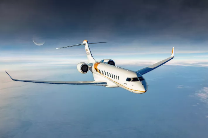 Bombardier — пока единственный производитель, чьему бизнес-джету удалось преодолеть звуковой барьер. Правда, этот факт в компании используют скорее в рекламных целях - фото
