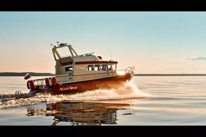 Ходовой дифферент NorthSilver 1440 
при разгоне не более 4°  - фото