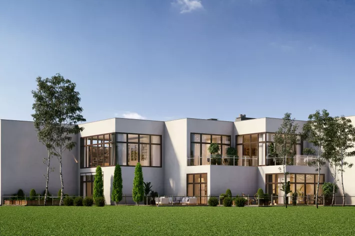 «Березки River Village» построен по проекту швейцарского архитектурного бюро Sсhindler + Partner на живописном берегу подмосковной речки Медвенки — притока Москвы-реки - фото
