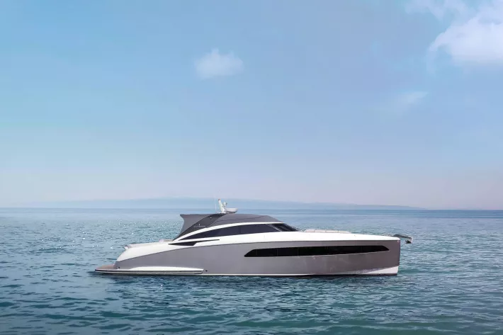 Как и на более крупных яхтах Cor D. Rover Design, с купальной платформы Libertas в кокпит ведут ступени по обоим бортам, а «солярий» в корме — вещь вовсе не лишняя - фото