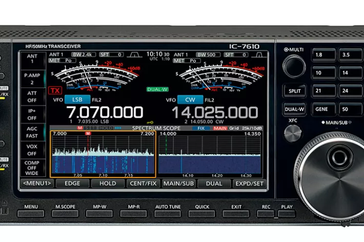 Продвинутый радиолюбительский КВ-трансивер Icom IC-7610 обладает широким набором функций  - фото