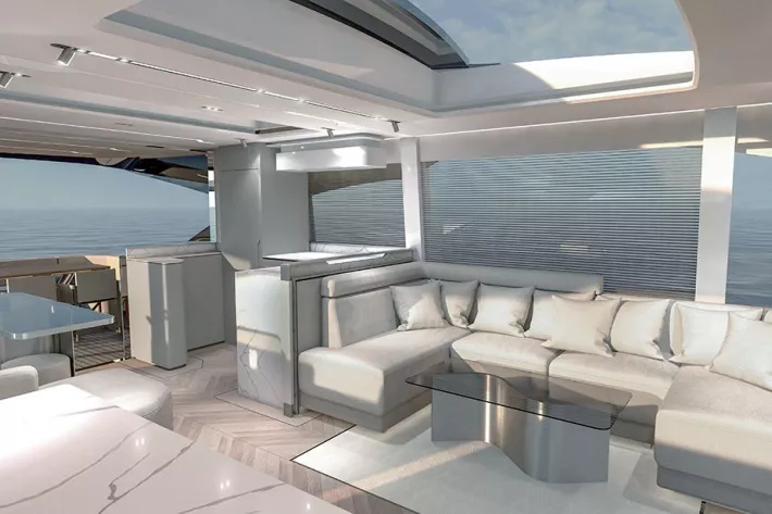 Интерьер салона Fairline Targa 58 GTB - фото