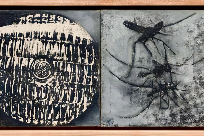 Работа из списка топовых продаж на Paris+ par Art Basel. Роберт Раушенберг, без названия (1962). Представлена галереей Thaddaeus Ropac и продана за $ 2 млн - фото