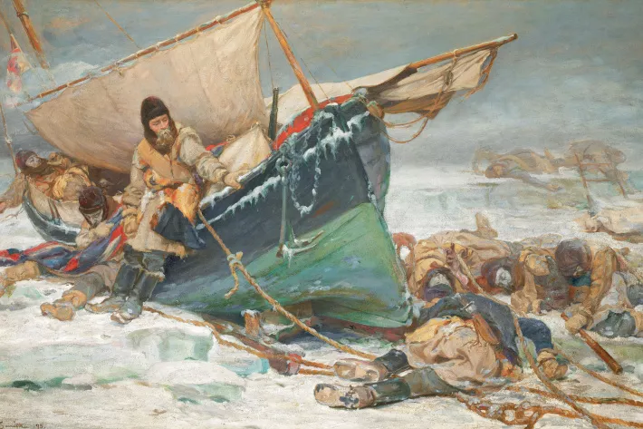 Уильям Т. Смит. Смерть последних членов команды Джона Франклина (National Maritime Museum, Greenwich, London) - фото