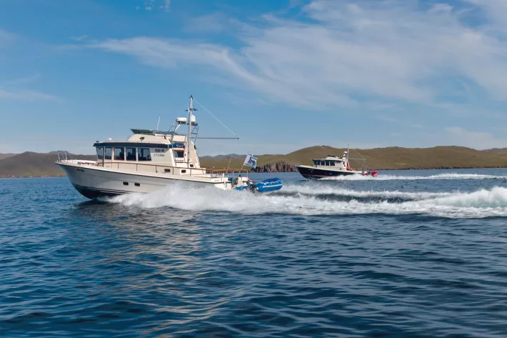 Сегодня на Байкале  три лодки Targa 44. Морские привычки у владельцев разные, но все абсолютно довольны своими лодками - фото