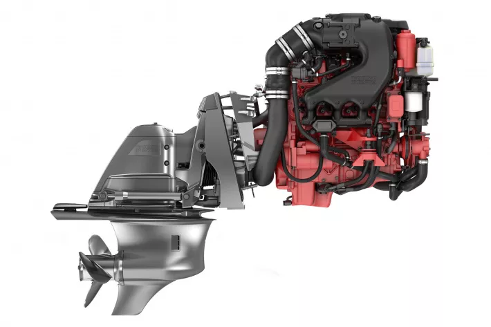 Бензиновый двигатель Volvo Penta V6-200 с колонкой DPS - фото