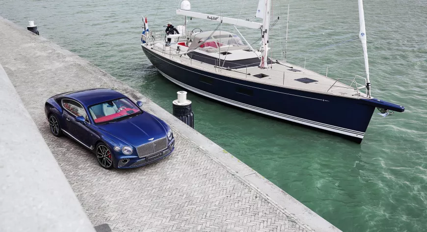 Совместный проект Bentley и Contest Yachts: 18 метровая яхта Contest 59CS и купе Bentley Continental GT V8 - фото