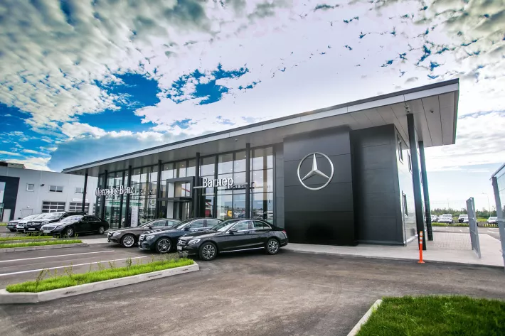 Новый автоцентр Mercedes-Benz построен и оборудован в соответствии с высокими стандартами бренда и по новой концепции дизайна

 - фото
