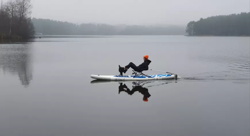 На спокойных водоёмах на SUP2 можно ходить вплоть до ледостава - фото