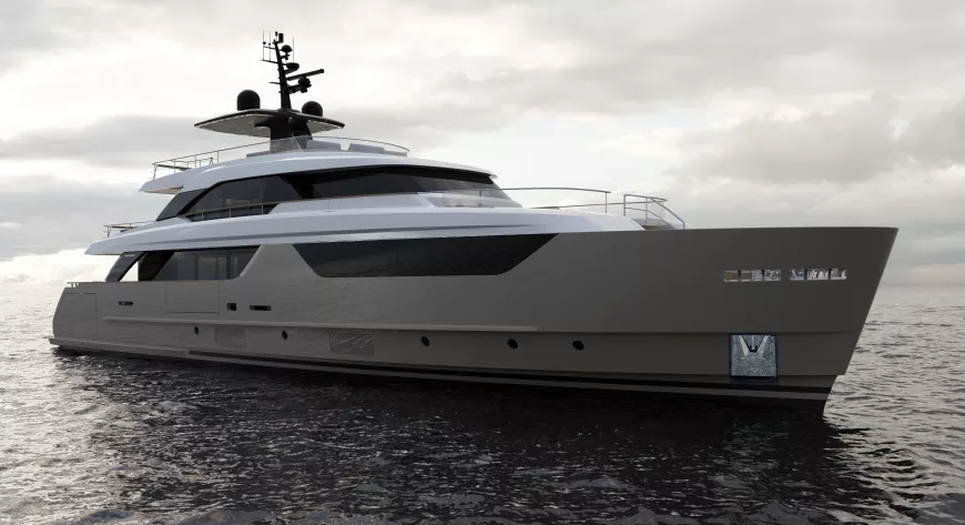 На Sanlorenzo SD118 верфь продолжает внедрять свою успешную асимметричную компоновку - фото