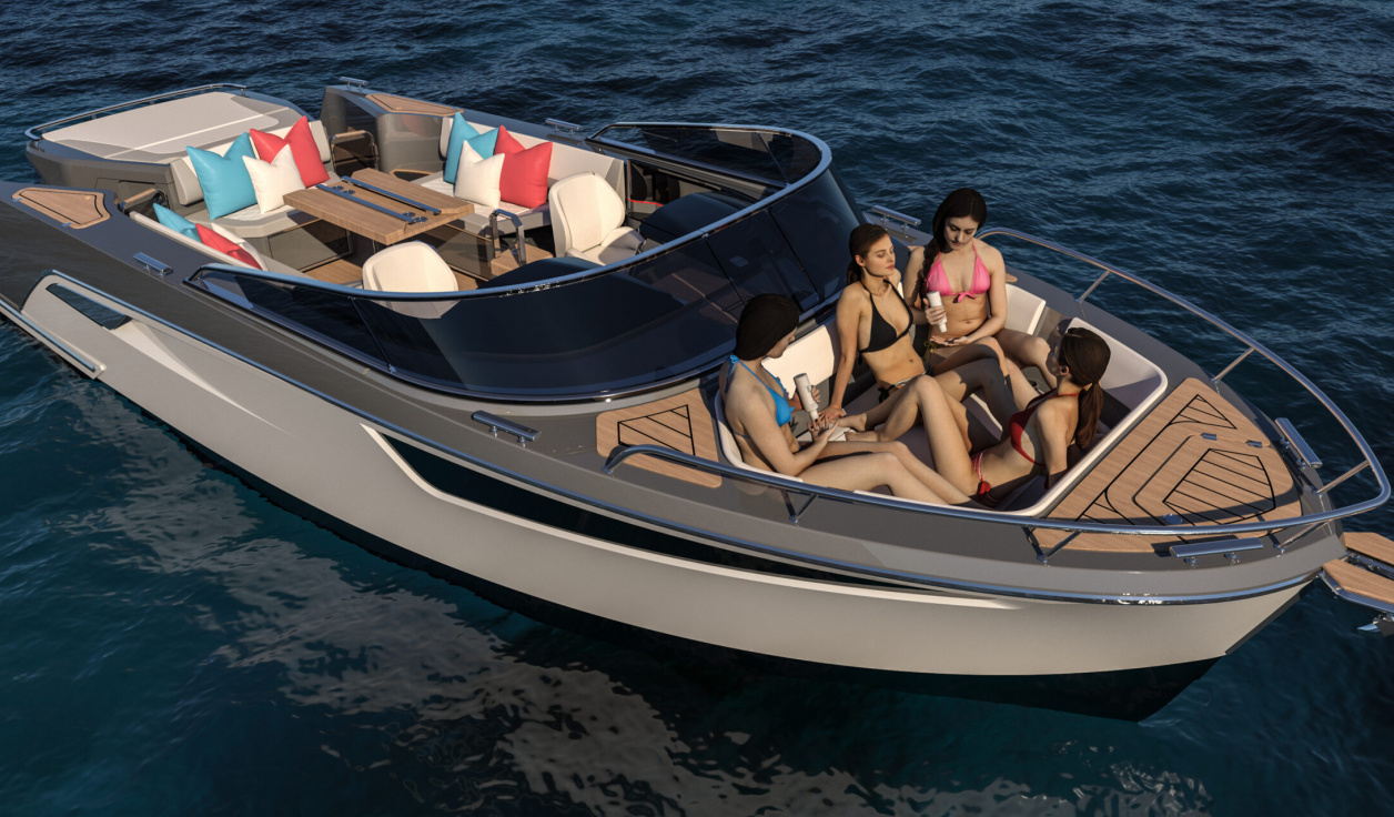 Катер Alfastreet Marine 28 Open Motor - фото 1