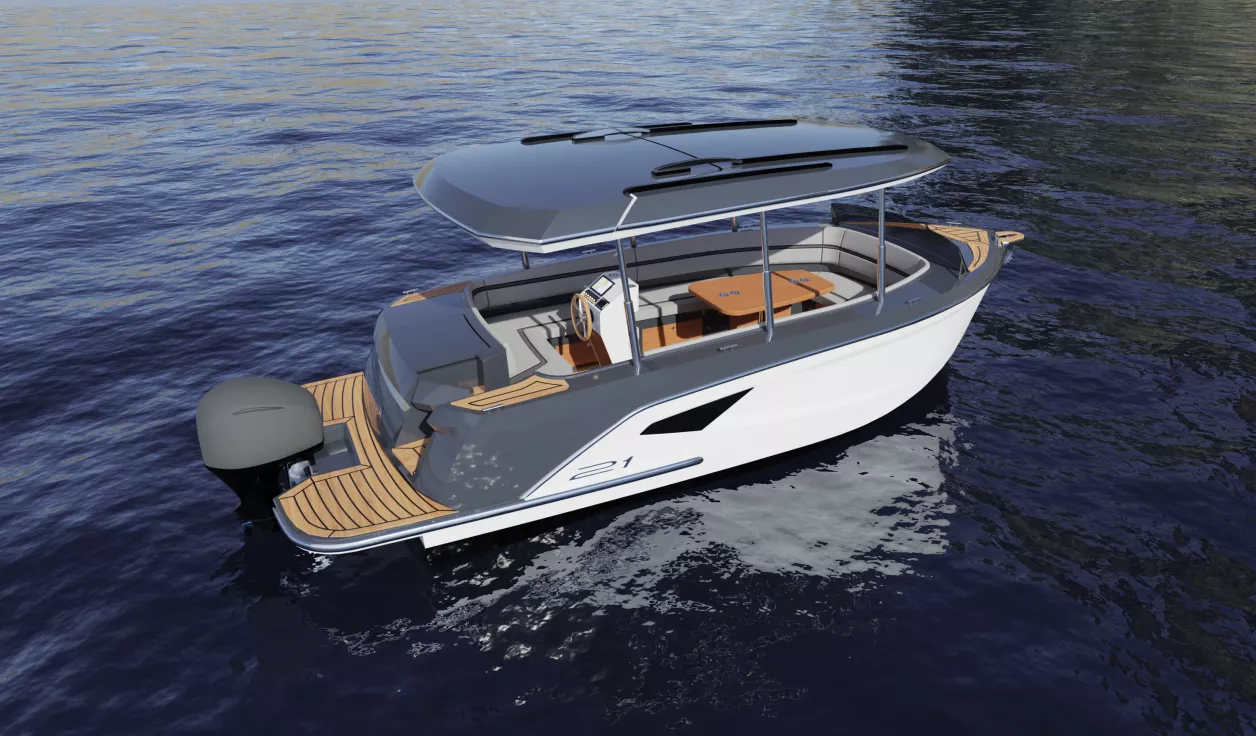 Катер Alfastreet Marine 21 Open Outboard - фото 2