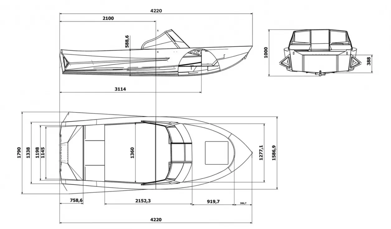 Катер BRO S 4.20 классик  - фото 2