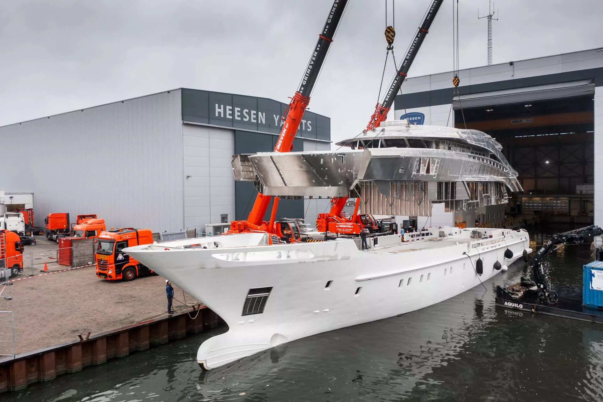 Oslo24 от Heesen: корпус и надстройка соединились!