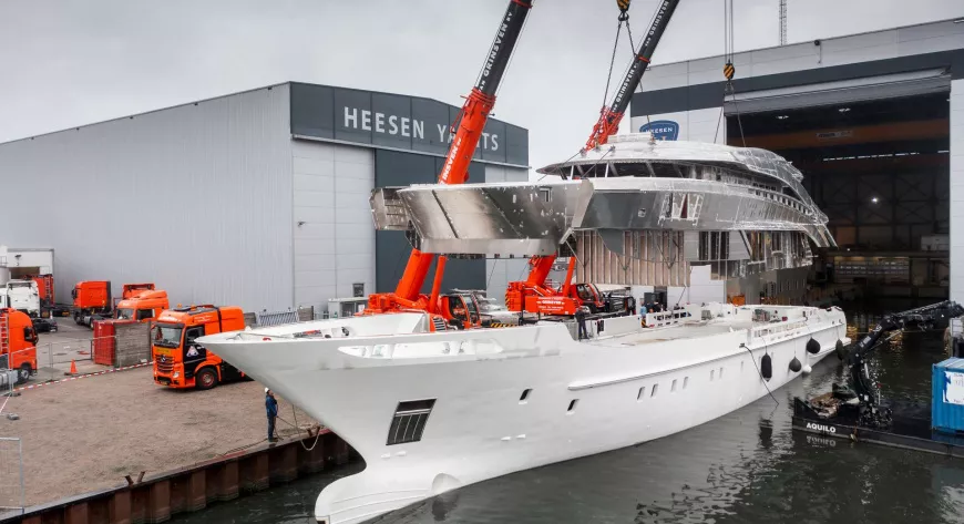 Oslo24 от Heesen: корпус и надстройка соединились!