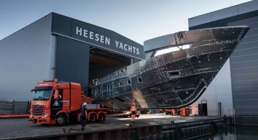 Heesen Project Jade в материале