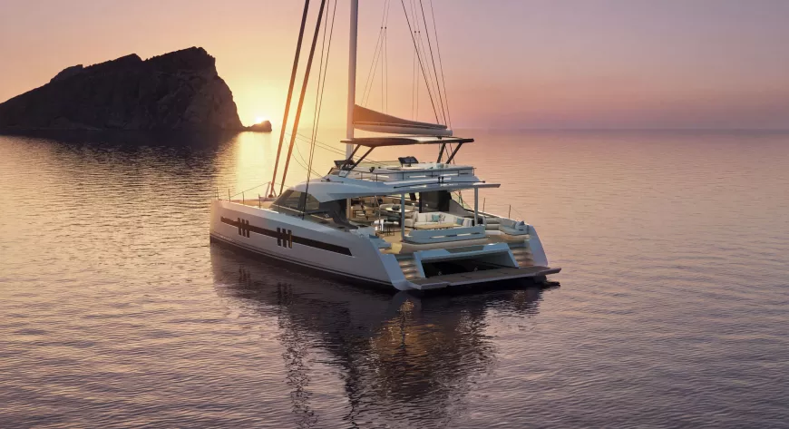 Британцы из Oyster Yachts удивили публику новой двухкорпусной моделью парусника