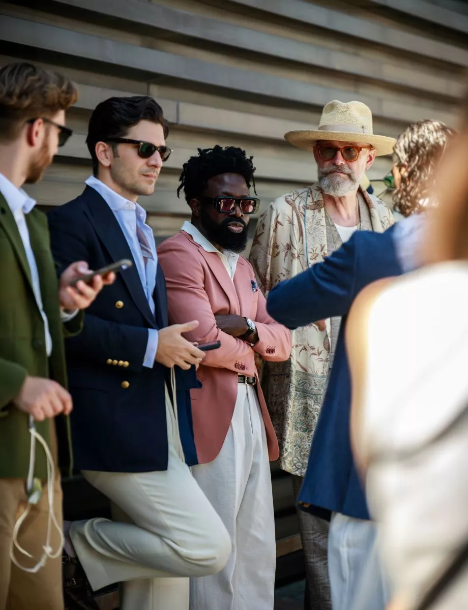 Посетители выставки Pitti Uomo